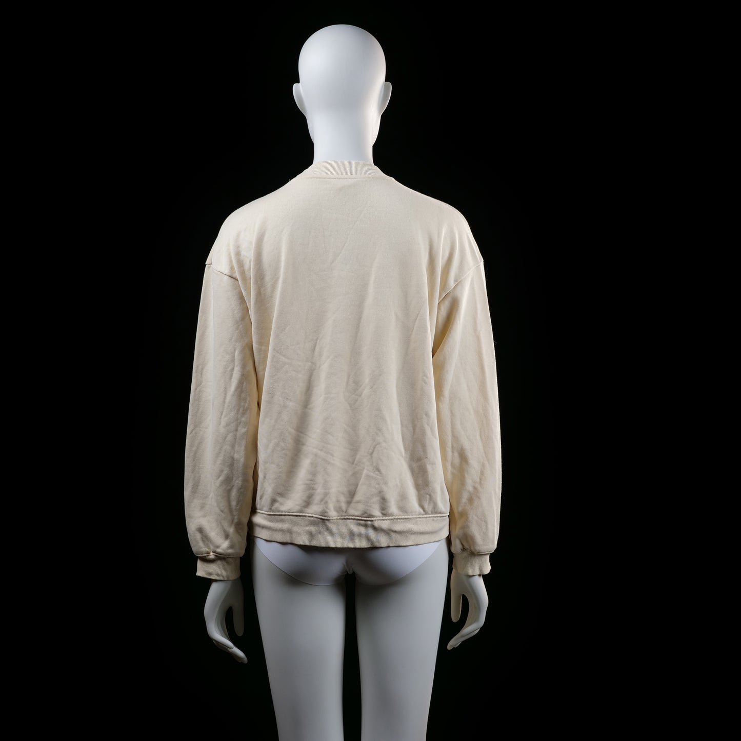 Monkl - sweatshirt - Ivory - (Storlek: S)