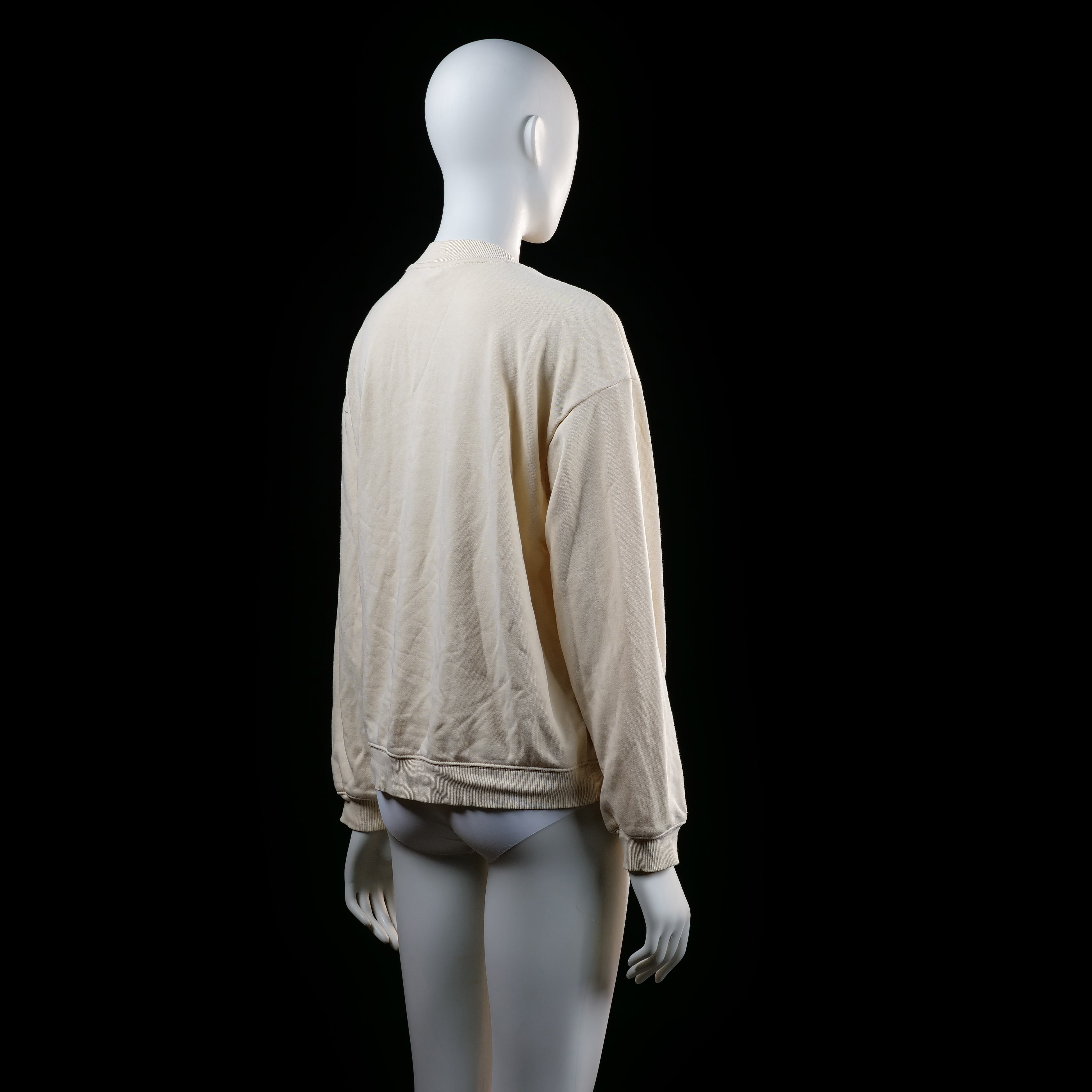 Monkl - sweatshirt - Ivory - (Storlek: S)