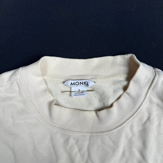 Monkl - sweatshirt - Ivory - (Storlek: S)