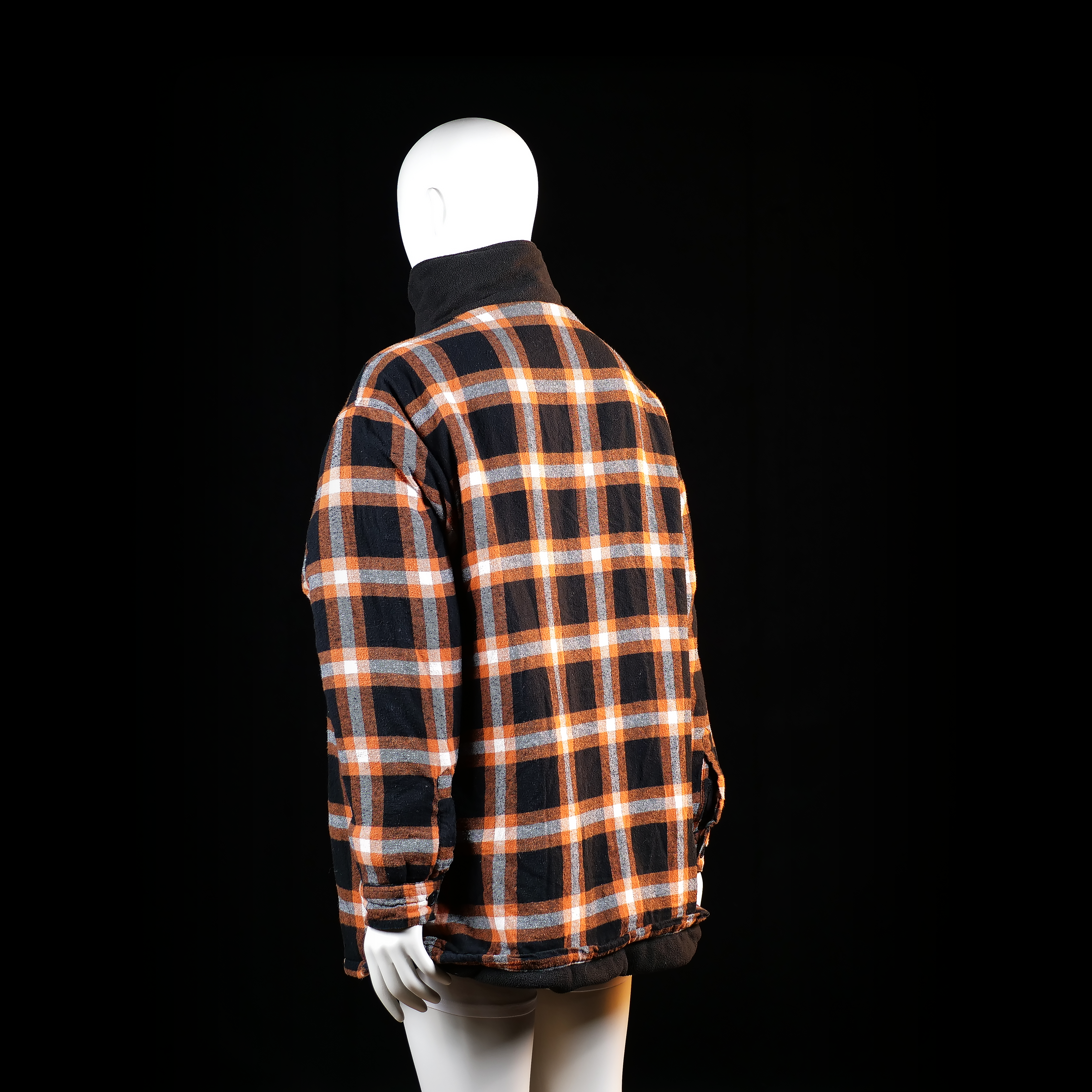 Life-line - fleece jacket - Black, Orange - (Storlek: 4XL)