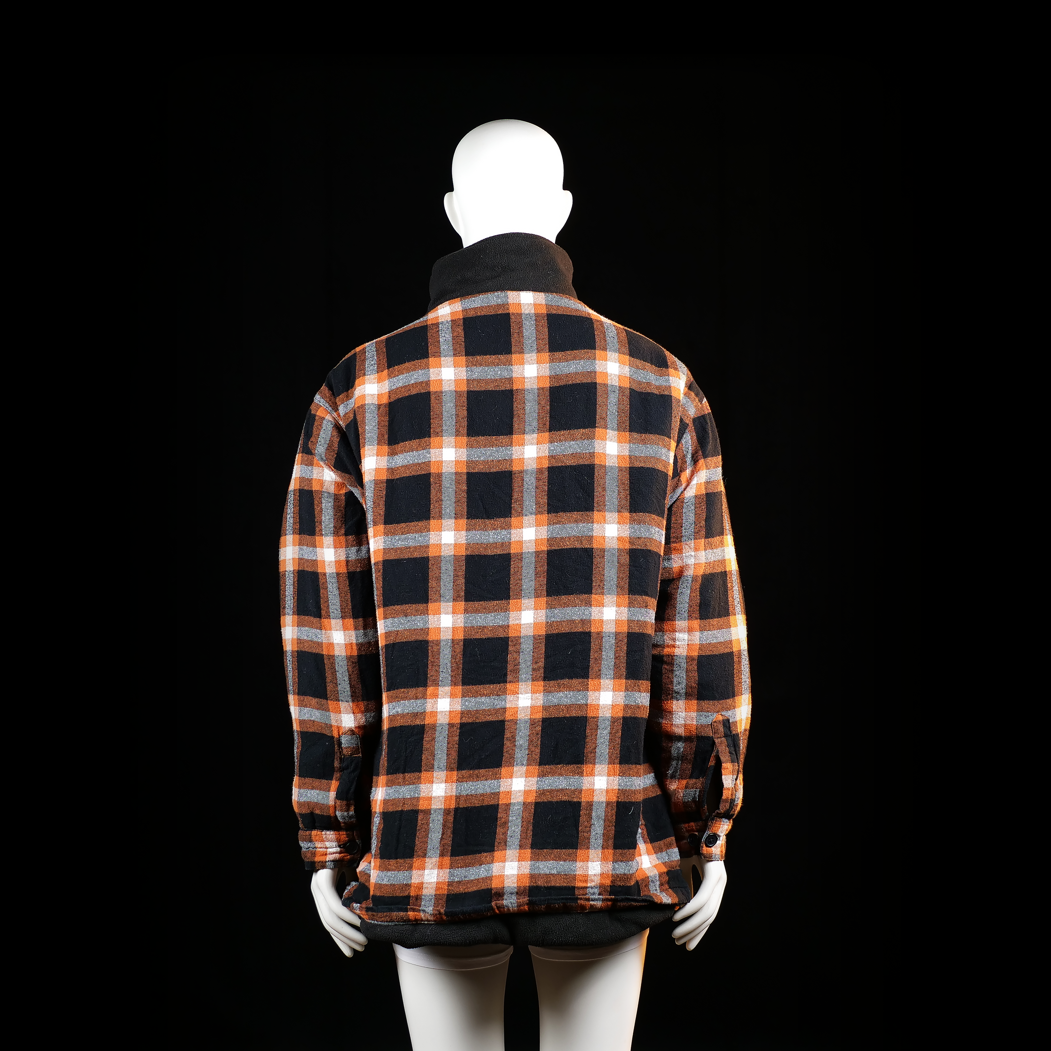 Life-line - fleece jacket - Black, Orange - (Storlek: 4XL)