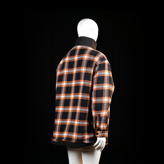 Life-line - fleece jacket - Black, Orange - (Storlek: 4XL)