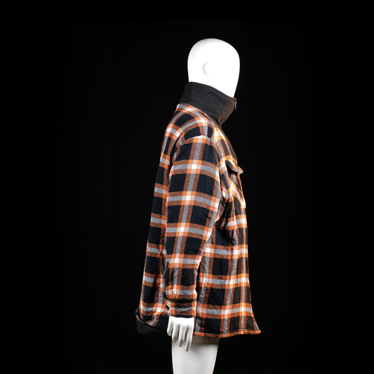 Life-line - fleece jacket - Black, Orange - (Storlek: 4XL)