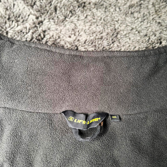 Life-line - fleece jacket - Black, Orange - (Storlek: 4XL)