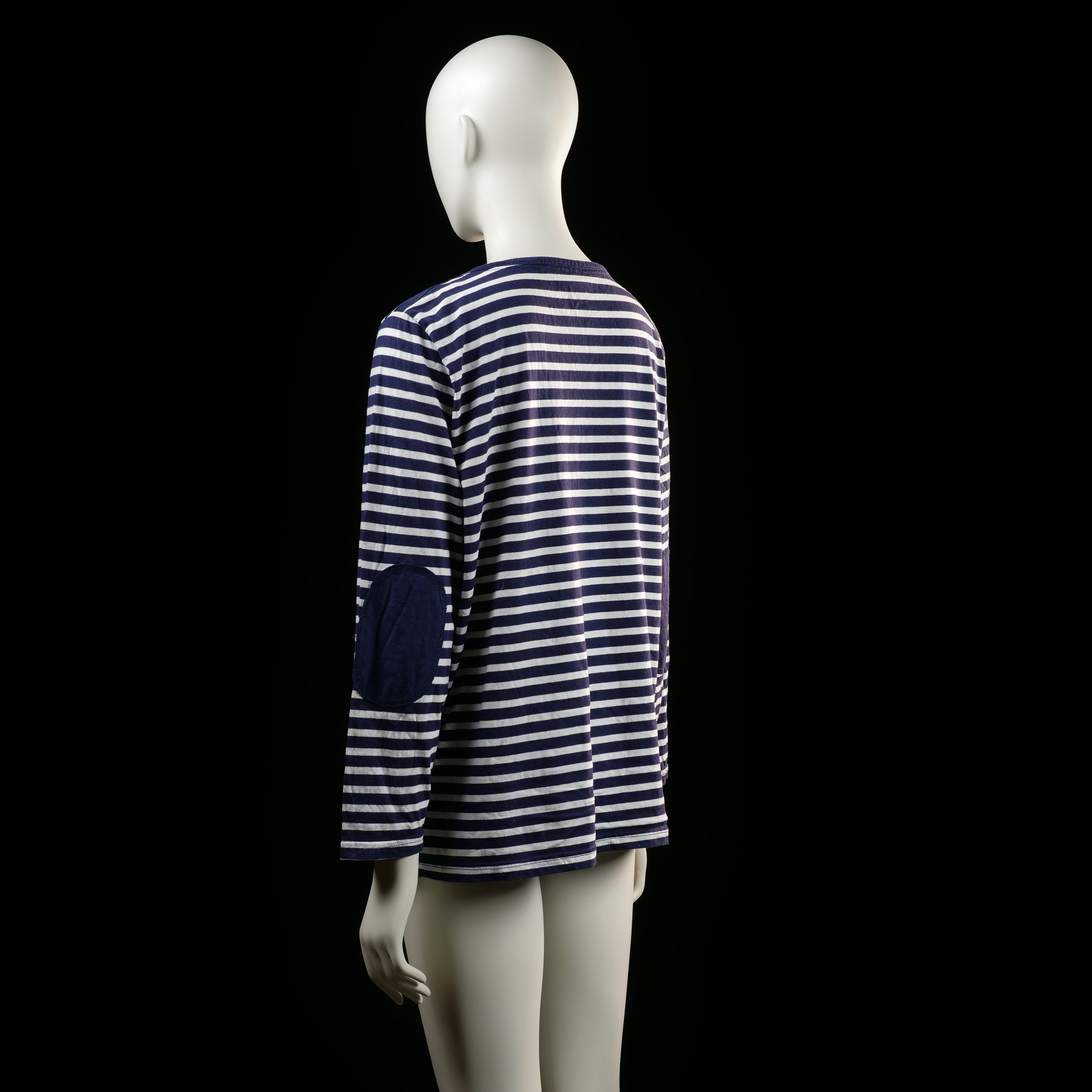 long-sleeve top - White, Navy - (Storlek: 50)