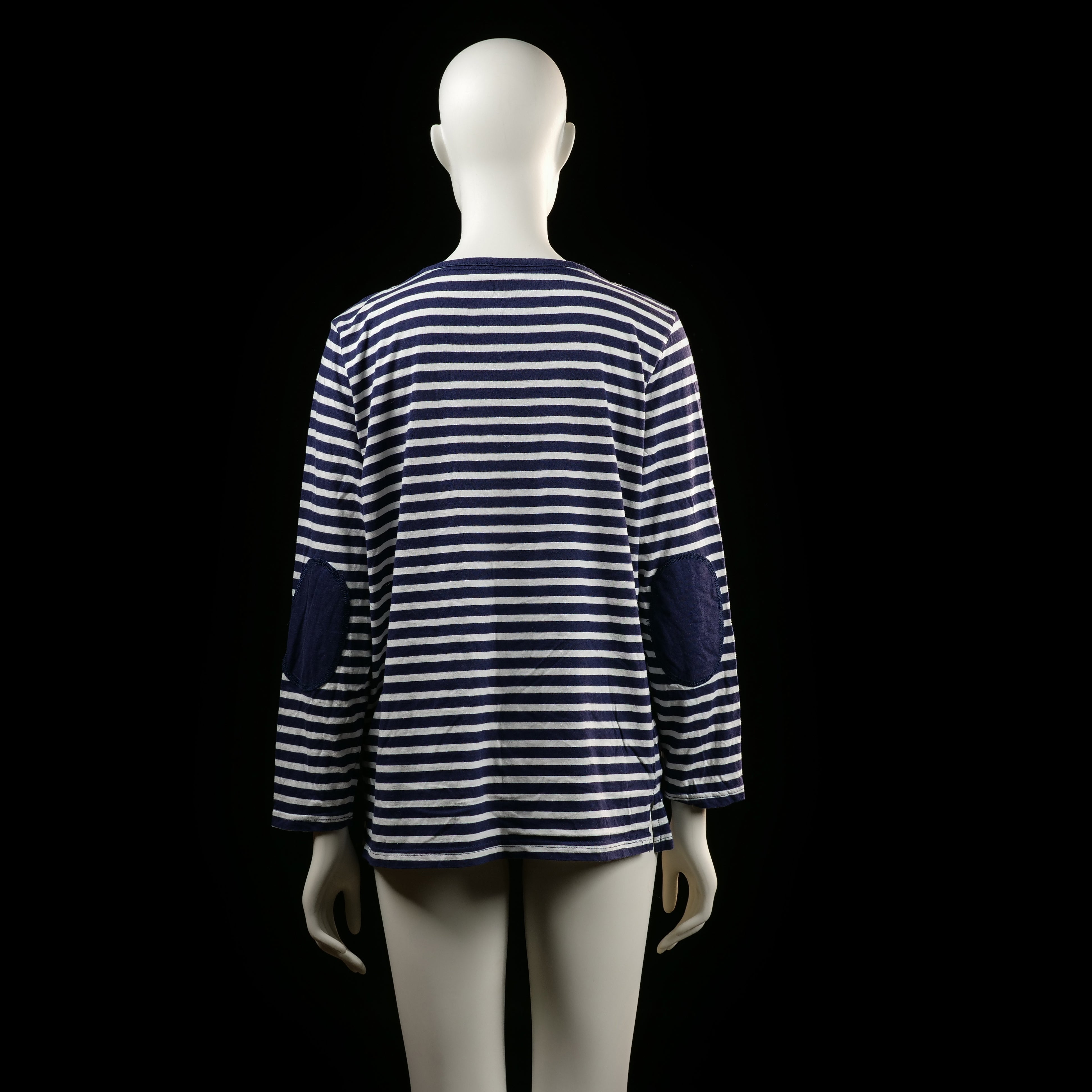 long-sleeve top - White, Navy - (Storlek: 50)