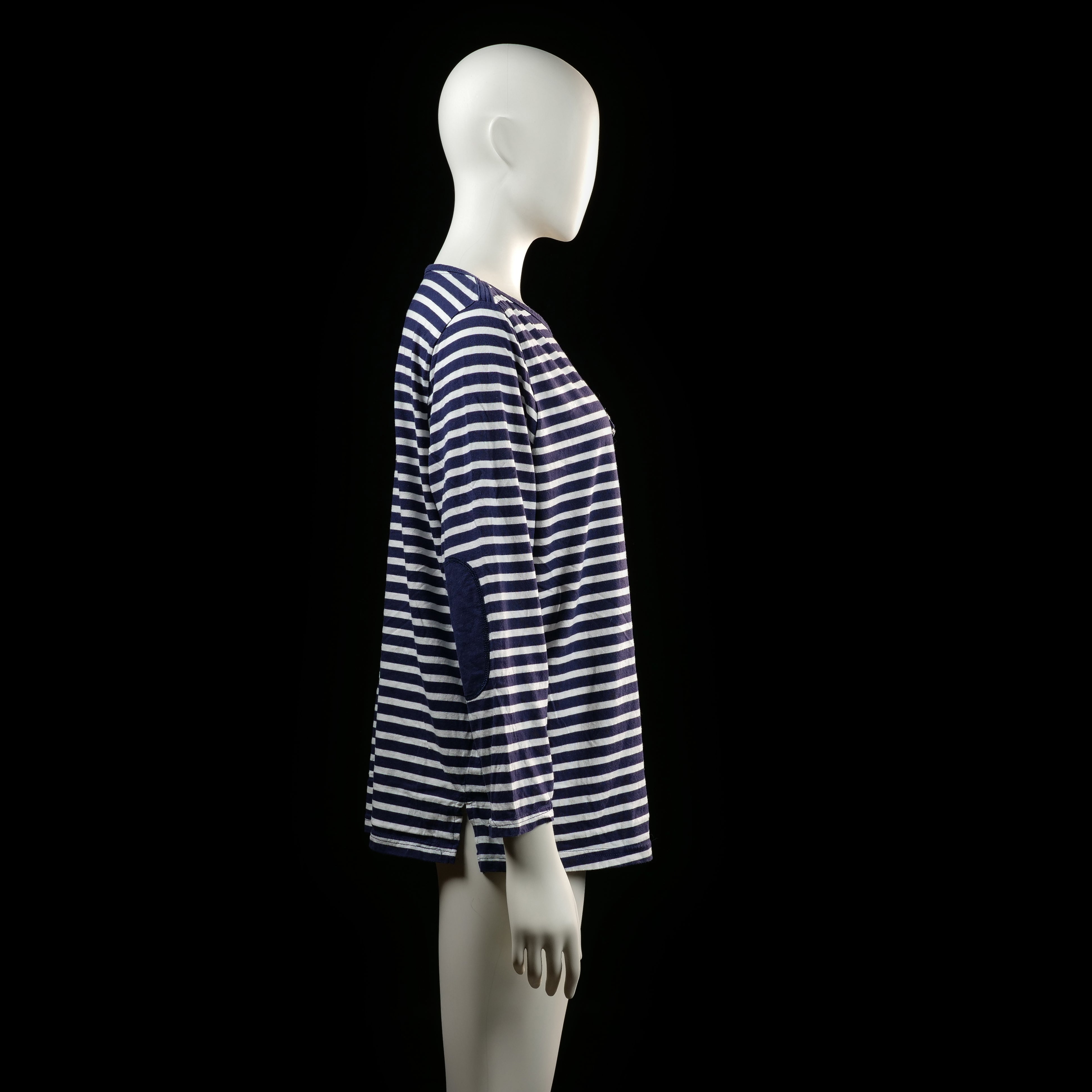 long-sleeve top - White, Navy - (Storlek: 50)