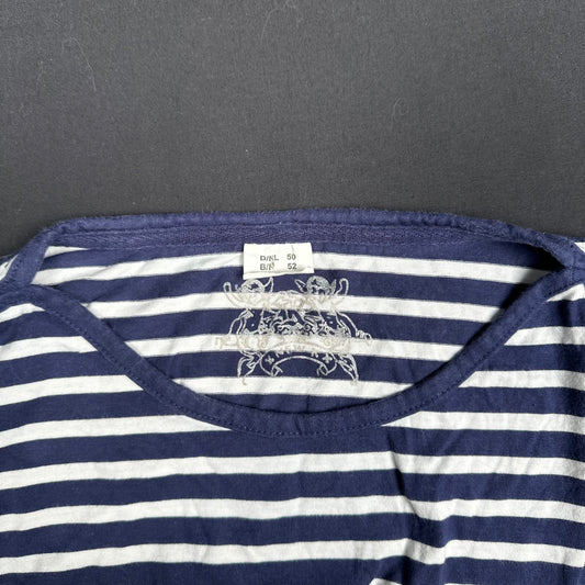 long-sleeve top - White, Navy - (Storlek: 50)
