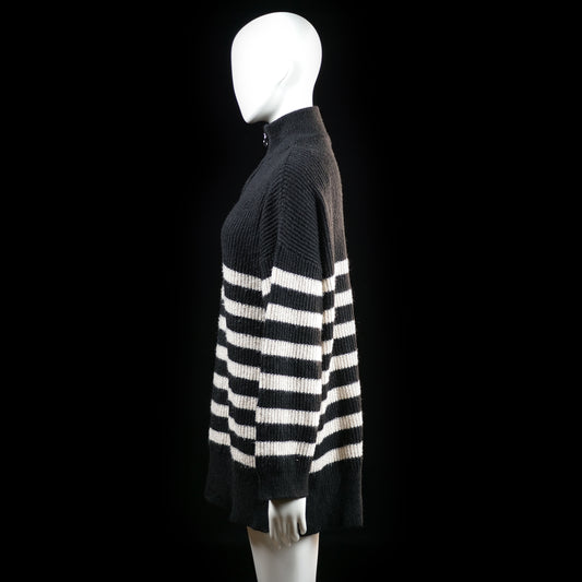 Only - sweater - Black, Ivory - (Storlek: S)