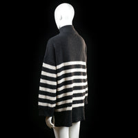 Only - sweater - Black, Ivory - (Storlek: S)