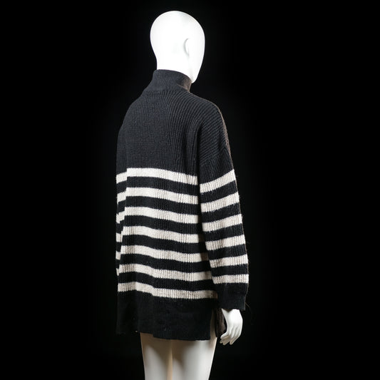 Only - sweater - Black, Ivory - (Storlek: S)
