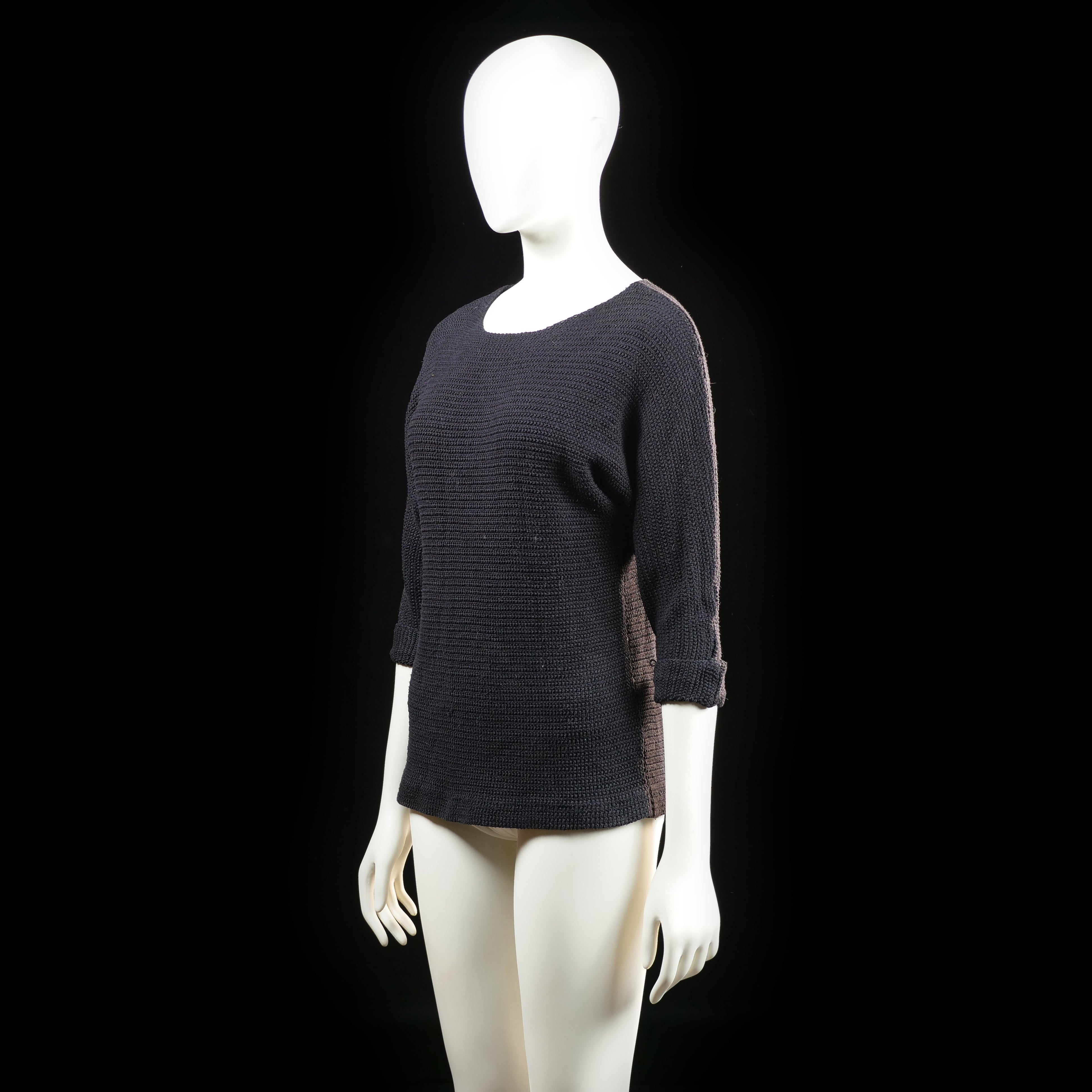 Samsa - sweater - Black, Brown - (Storlek: S)