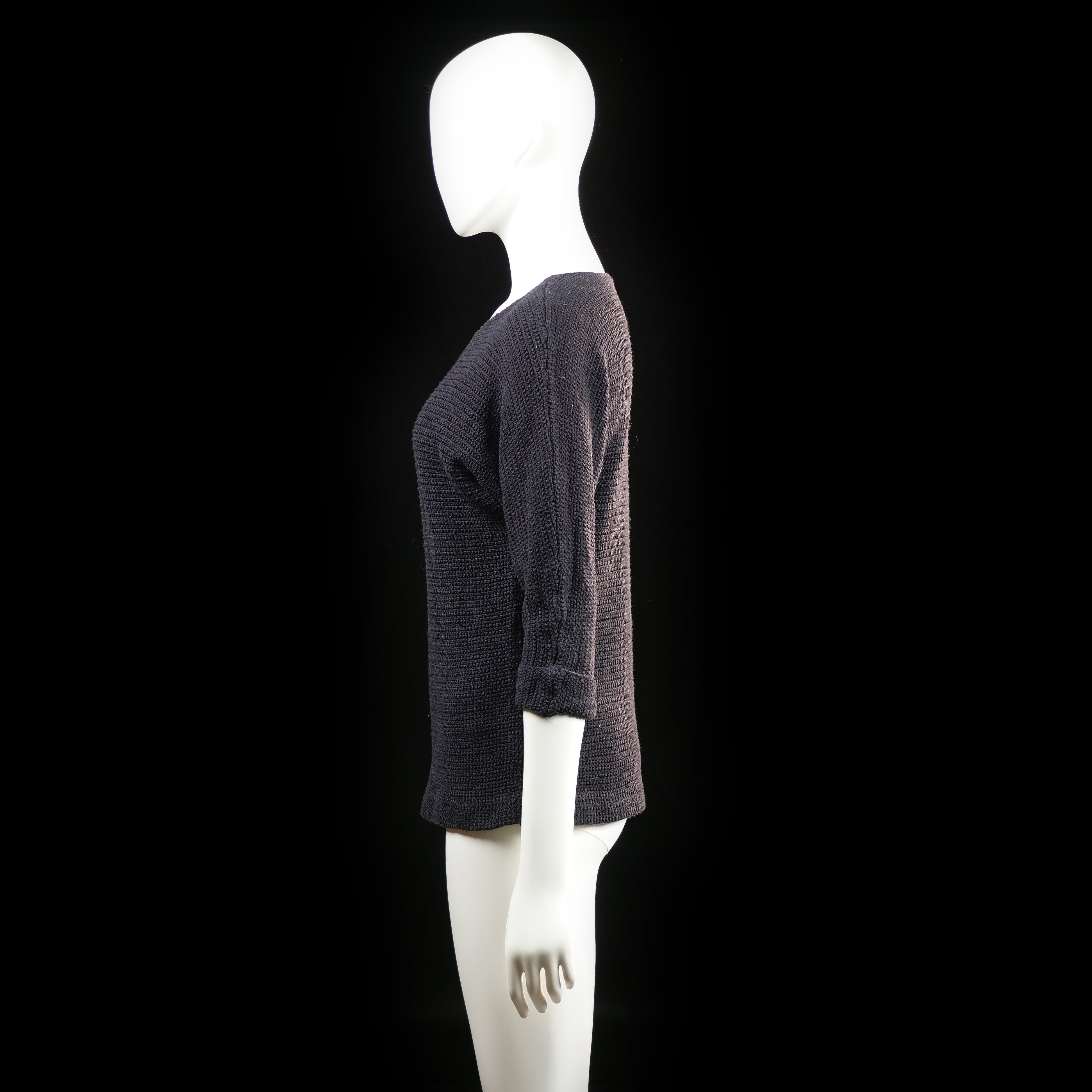 Samsa - sweater - Black, Brown - (Storlek: S)