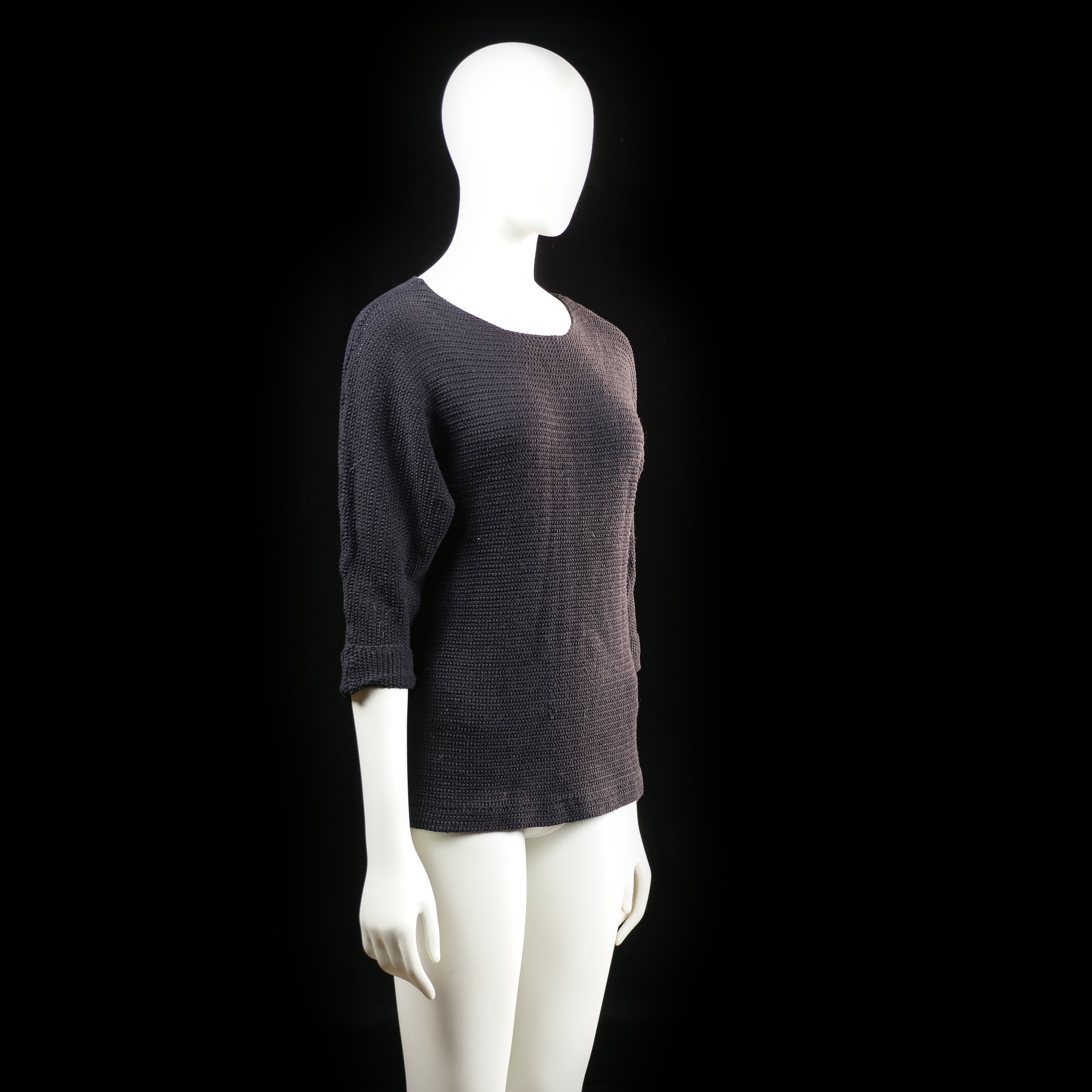 Samsa - sweater - Black, Brown - (Storlek: S)