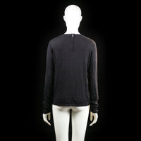 Basic U - long-sleeve top - Black - (Storlek: S)