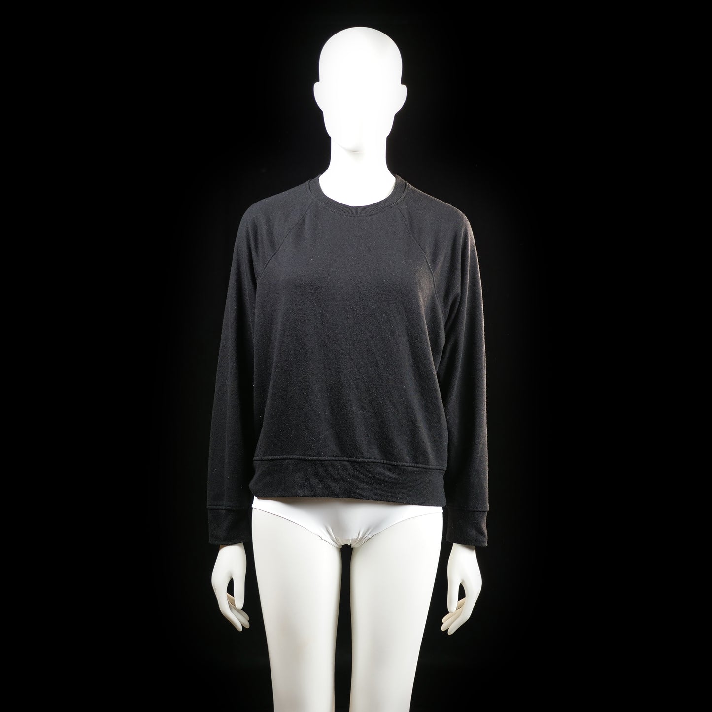 H&M - sweatshirt - Black - (Storlek: S)