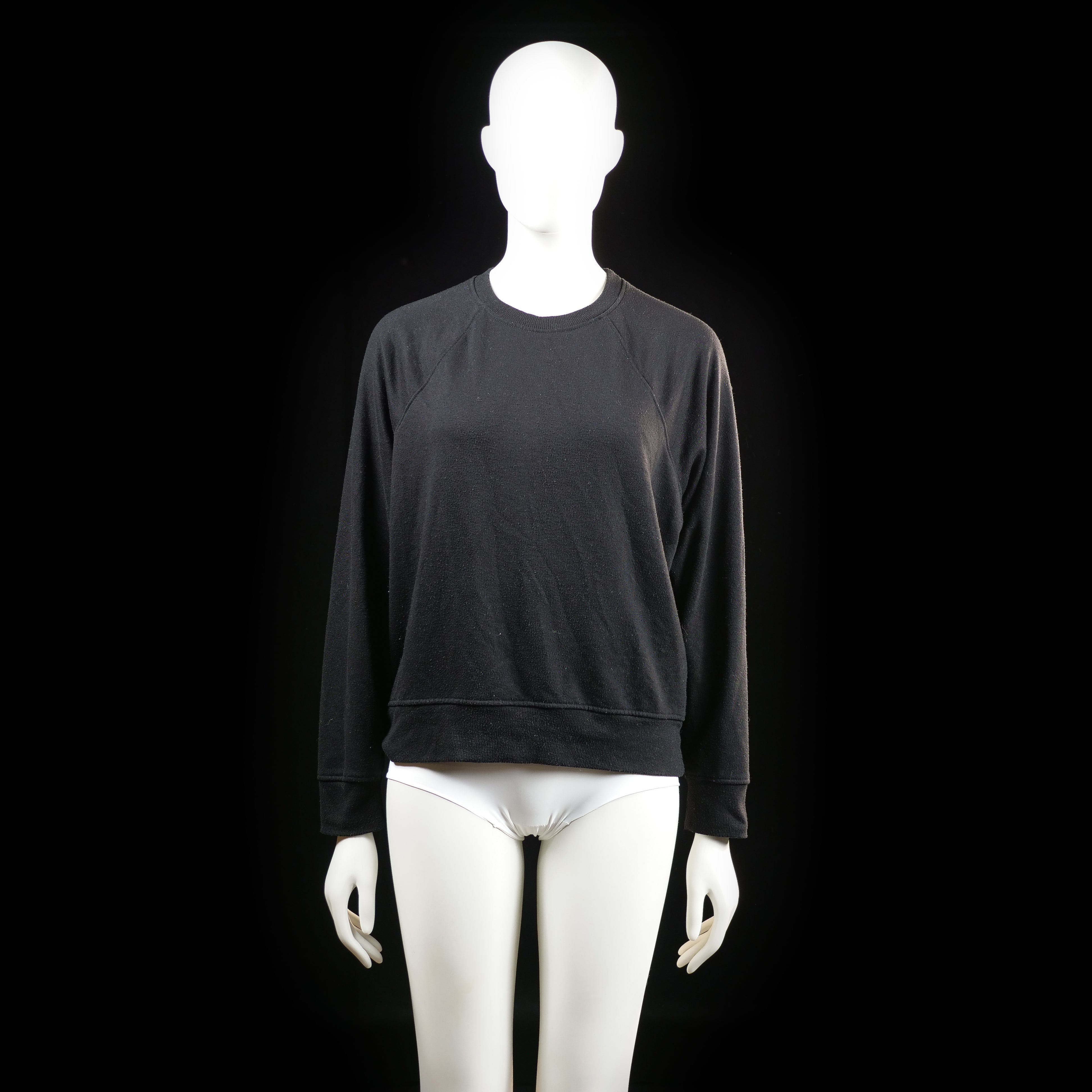 H&M - sweatshirt - Black - (Storlek: S)
