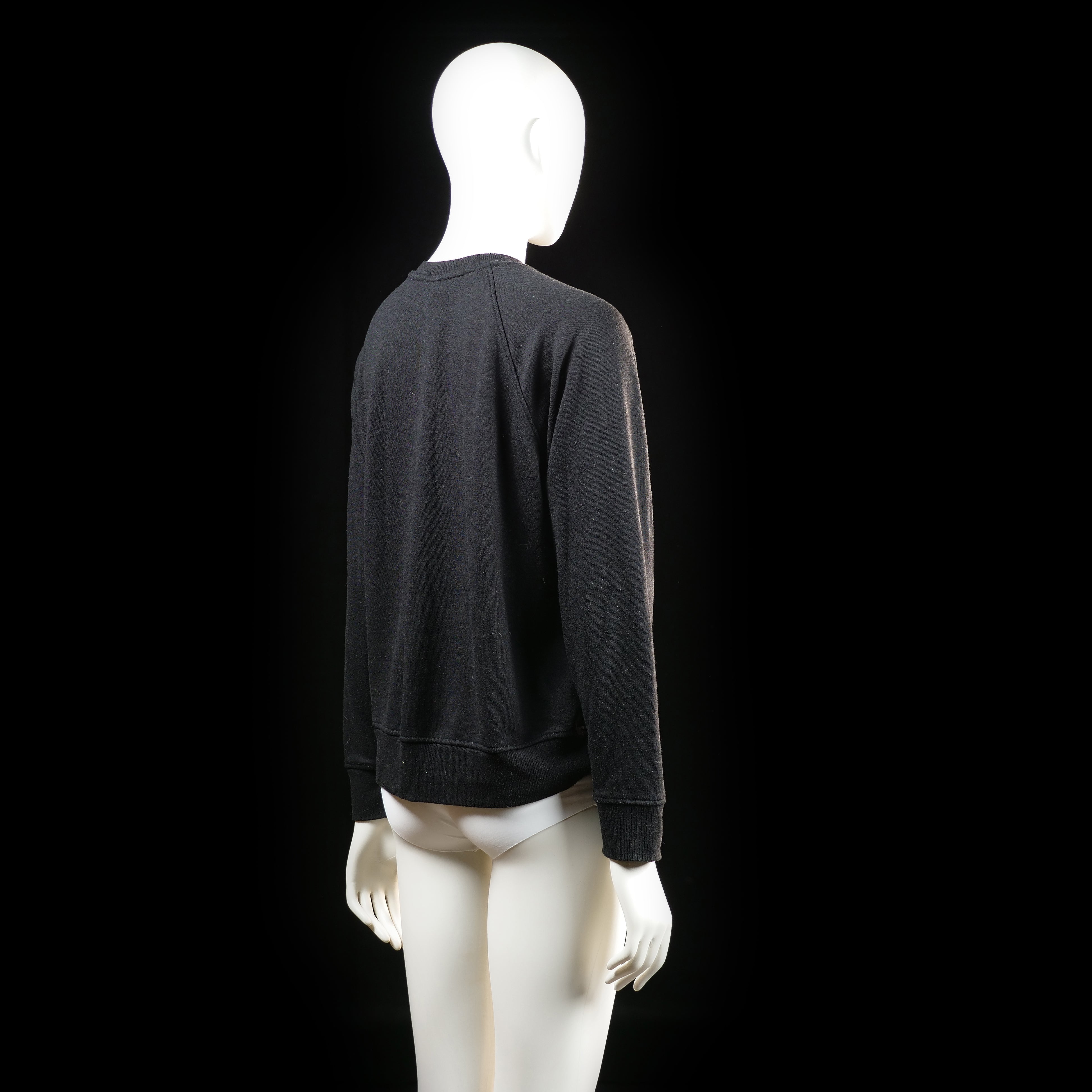 H&M - sweatshirt - Black - (Storlek: S)
