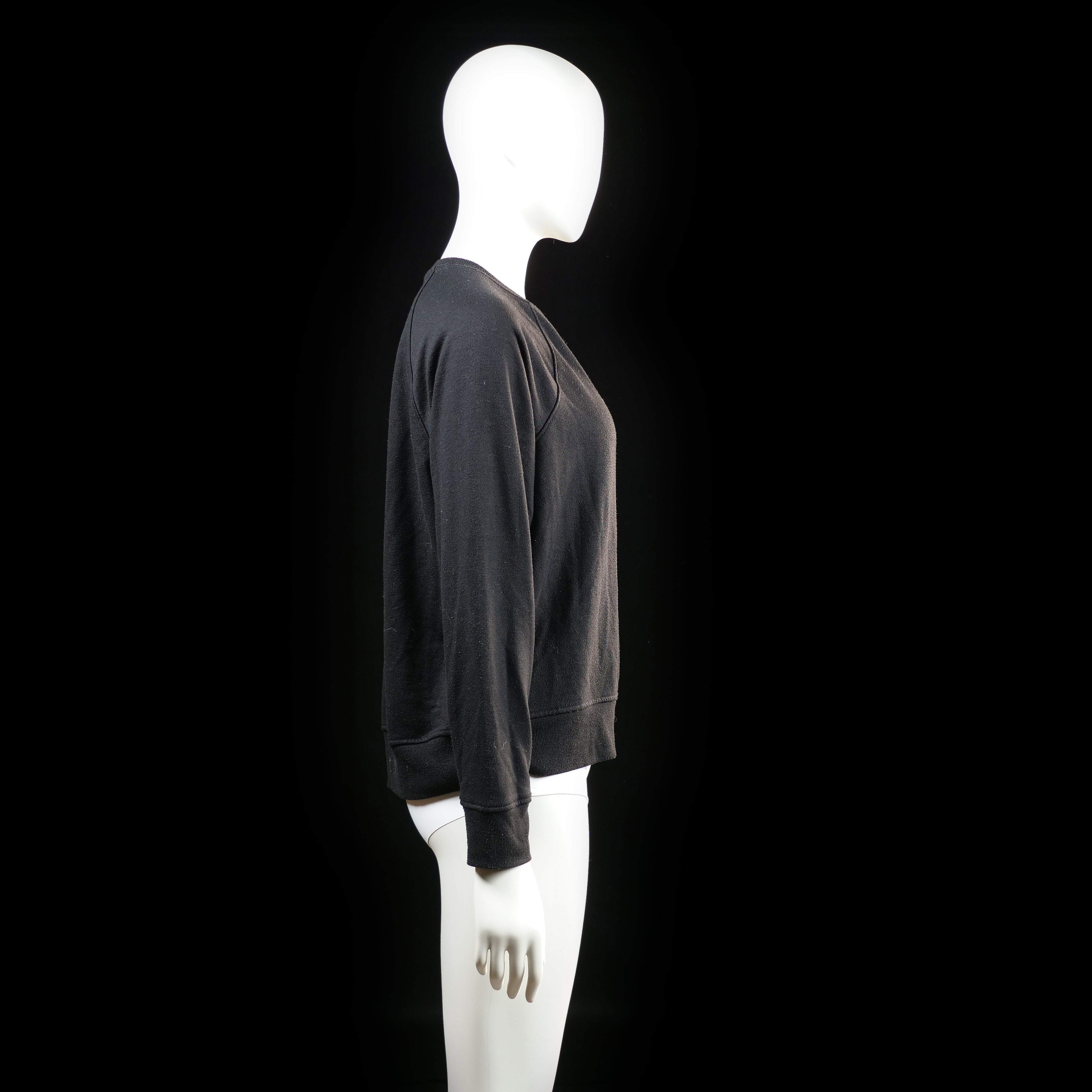 H&M - sweatshirt - Black - (Storlek: S)