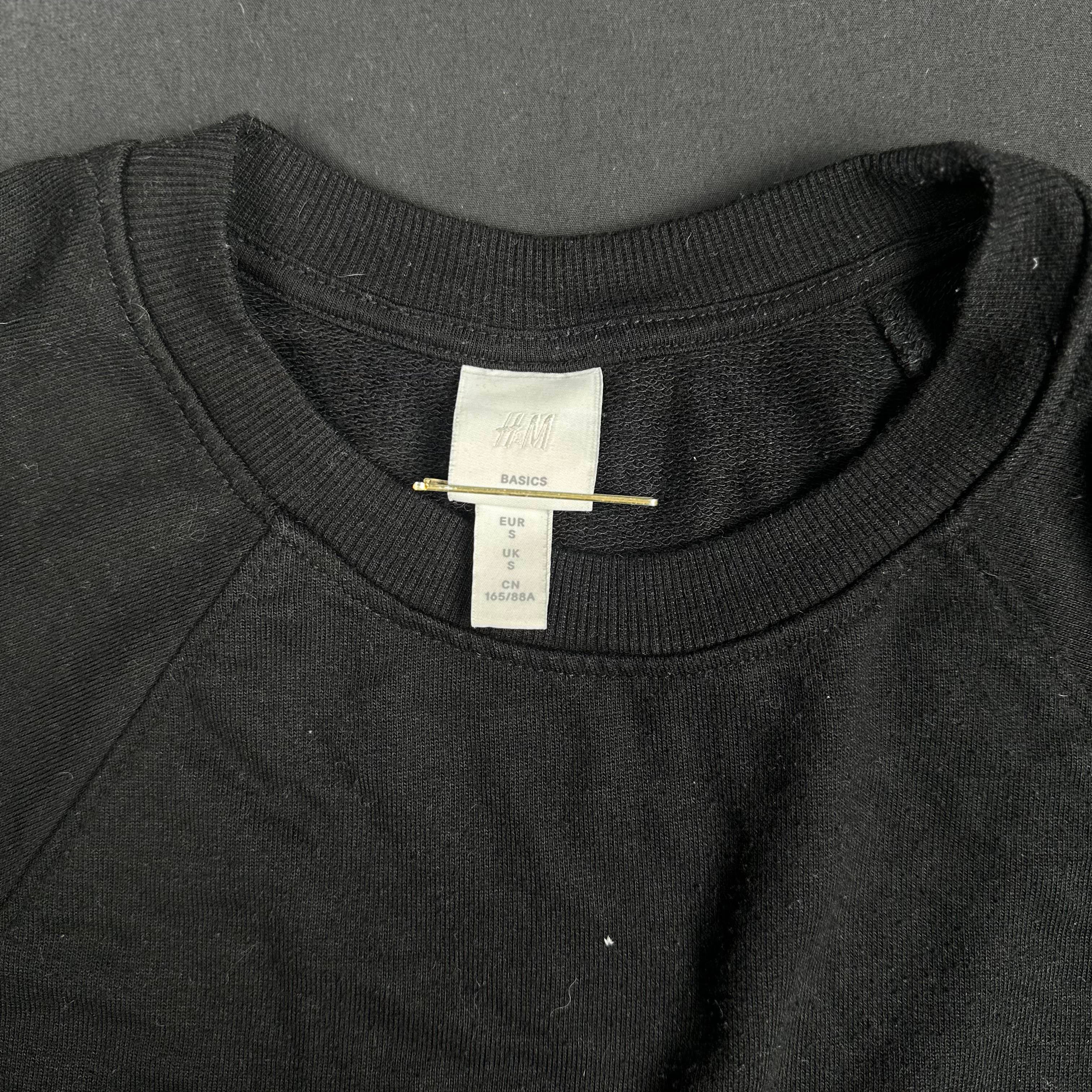 H&M - sweatshirt - Black - (Storlek: S)
