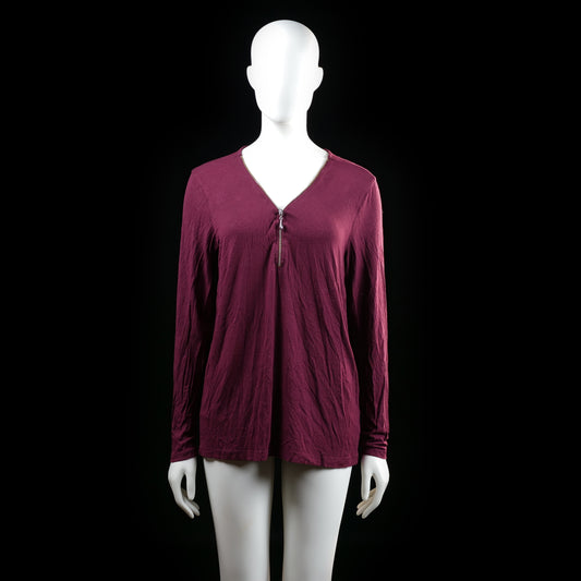My Wear Woman - long-sleeve top - Burgundy - (Storlek: M)
