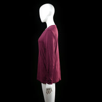 My Wear Woman - long-sleeve top - Burgundy - (Storlek: M)