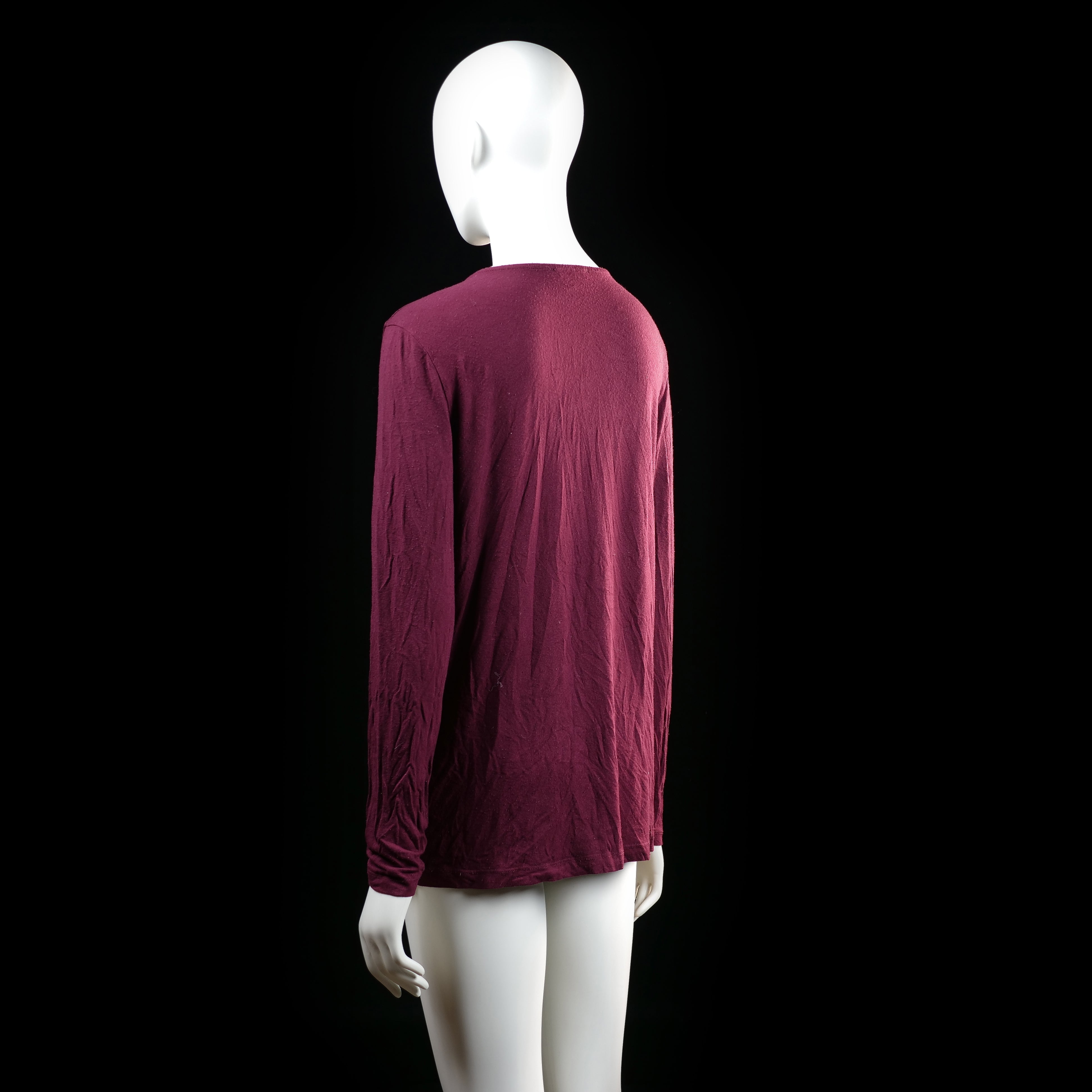 My Wear Woman - long-sleeve top - Burgundy - (Storlek: M)