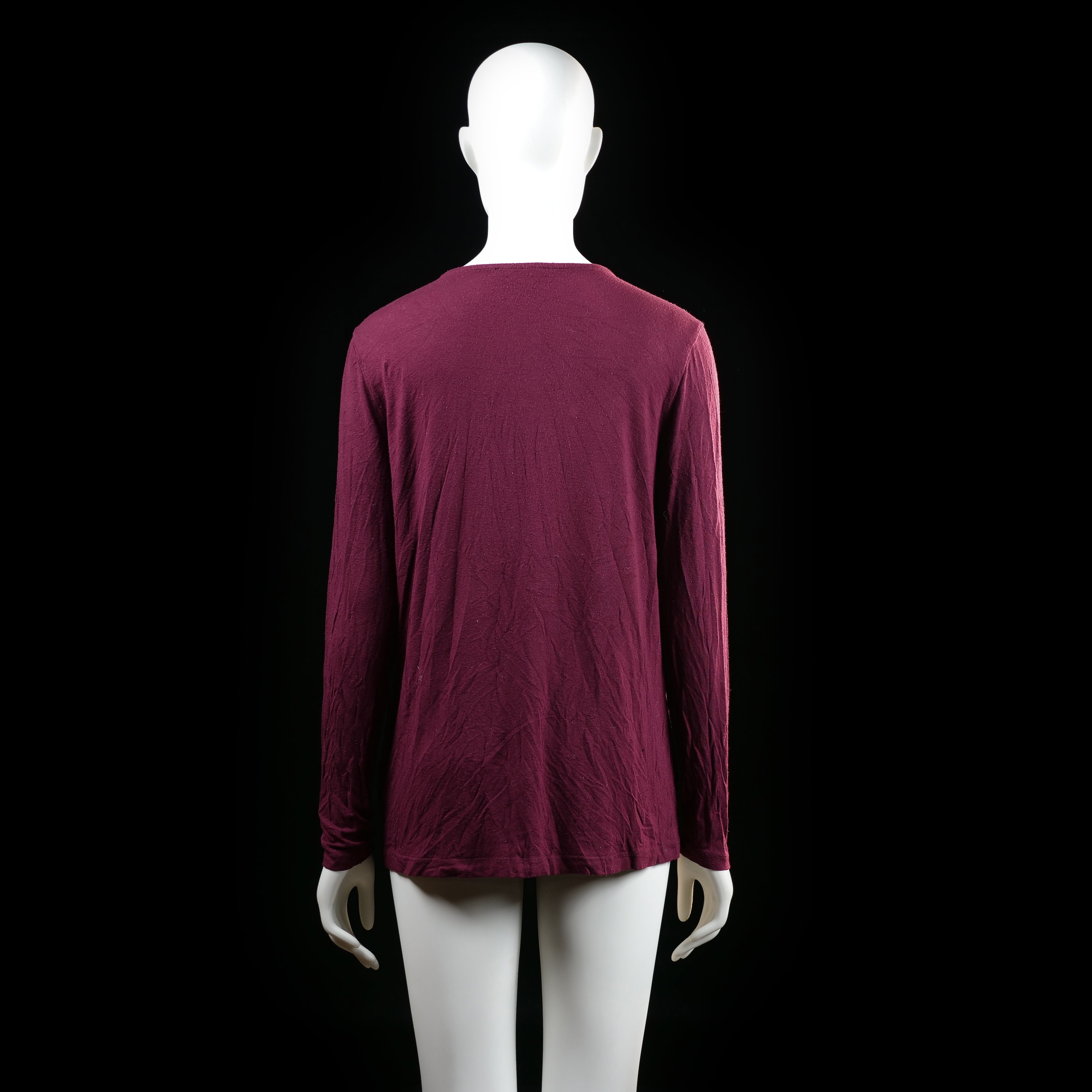 My Wear Woman - long-sleeve top - Burgundy - (Storlek: M)