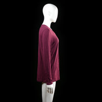 My Wear Woman - long-sleeve top - Burgundy - (Storlek: M)