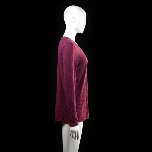 My Wear Woman - long-sleeve top - Burgundy - (Storlek: M)