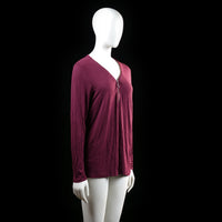 My Wear Woman - long-sleeve top - Burgundy - (Storlek: M)