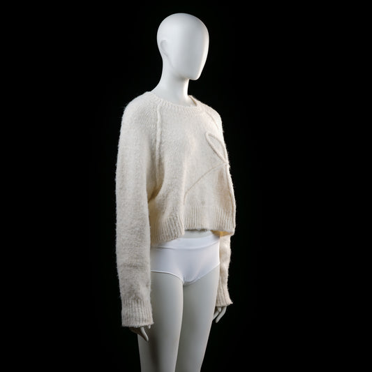 American Eagle - sweater - Ivory - (Storlek: M)