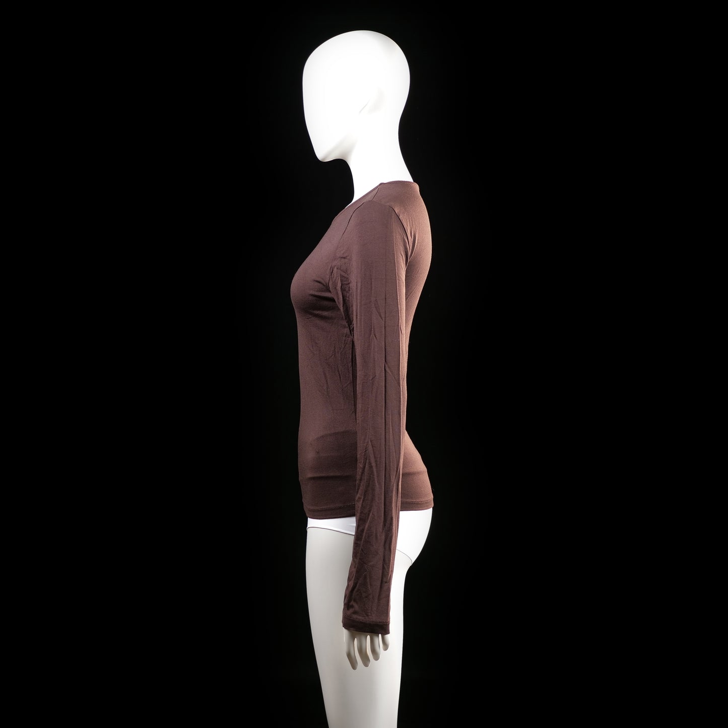 Gina Tricot - long-sleeve top - Brown - (Storlek: S)