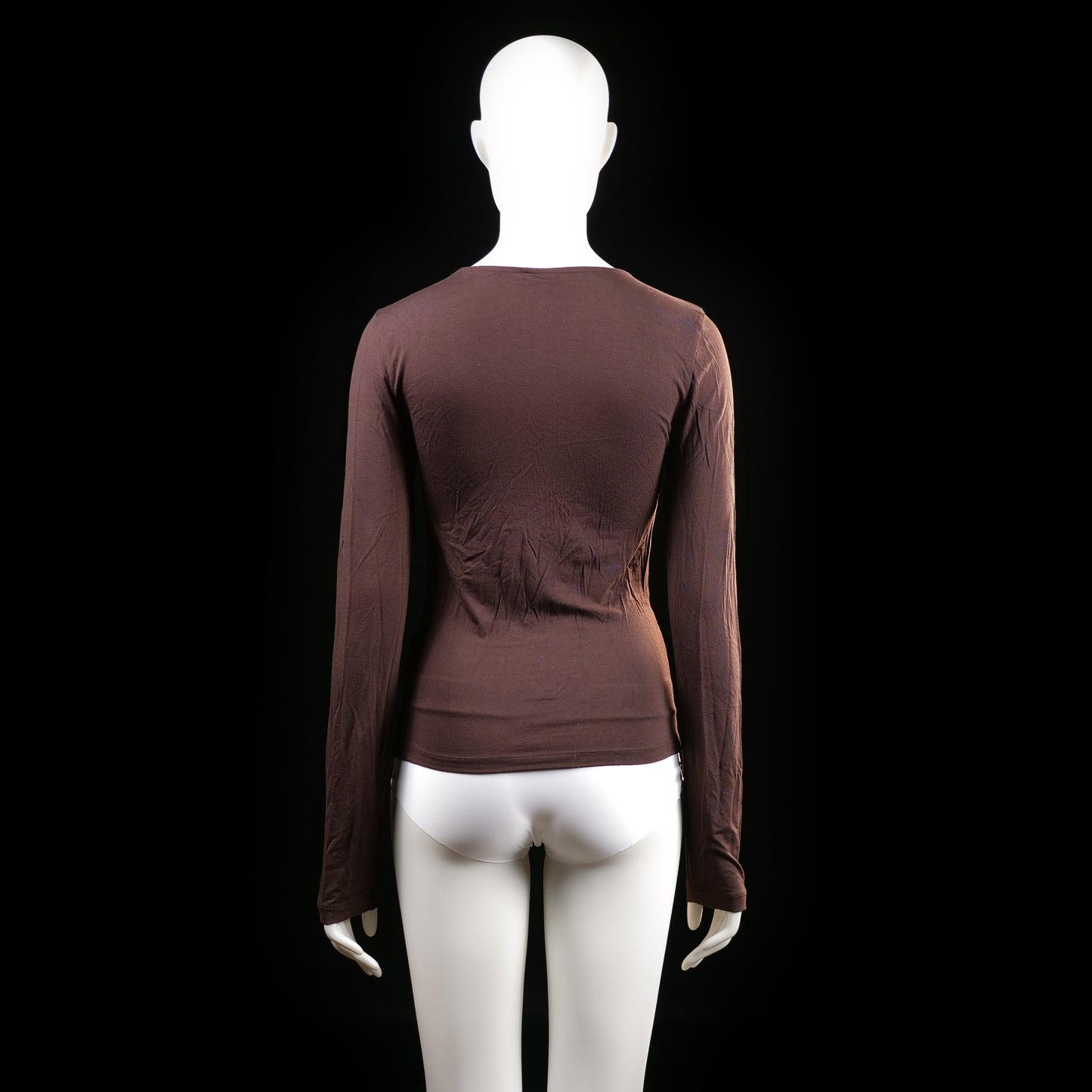 Gina Tricot - long-sleeve top - Brown - (Storlek: S)