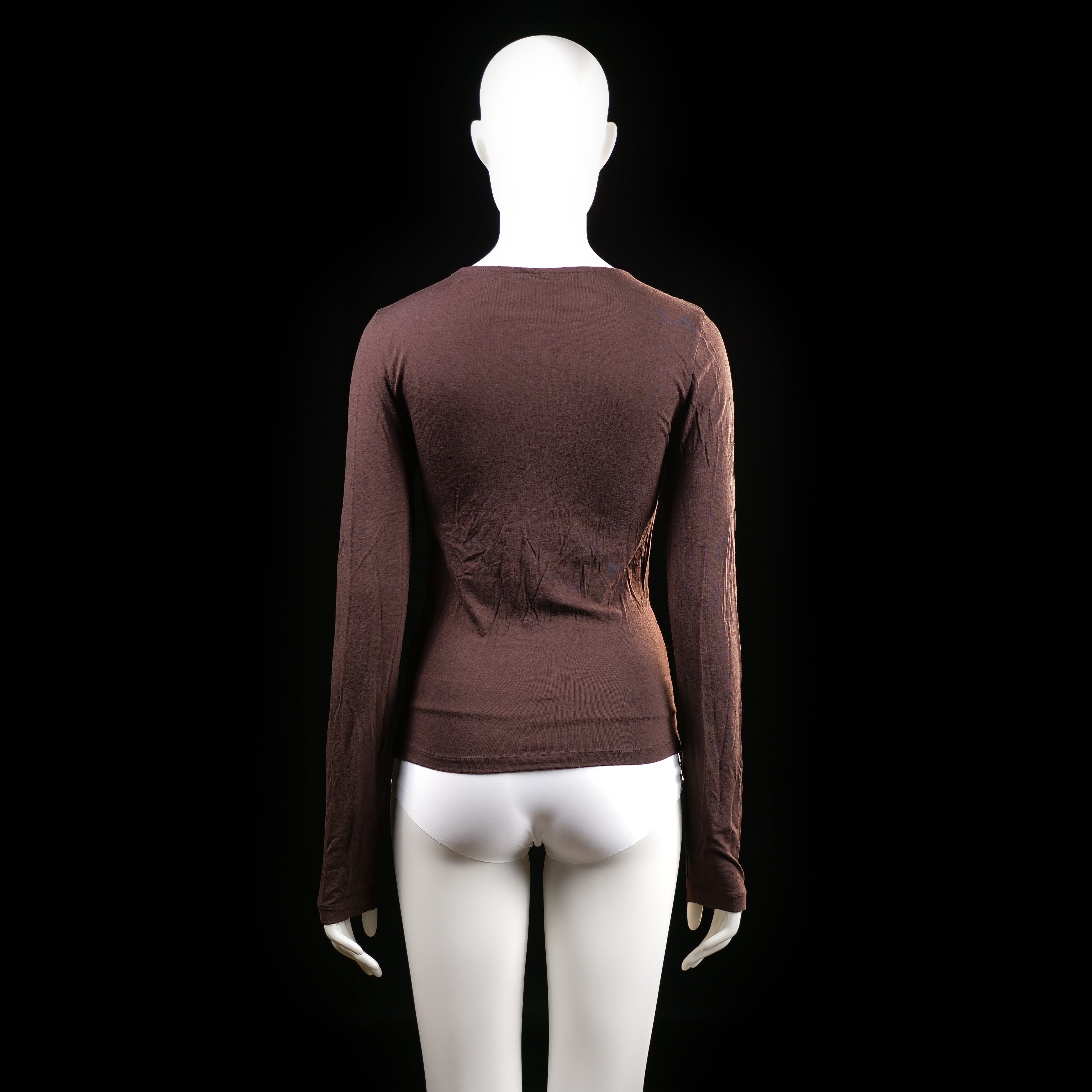 Gina Tricot - long-sleeve top - Brown - (Storlek: S)