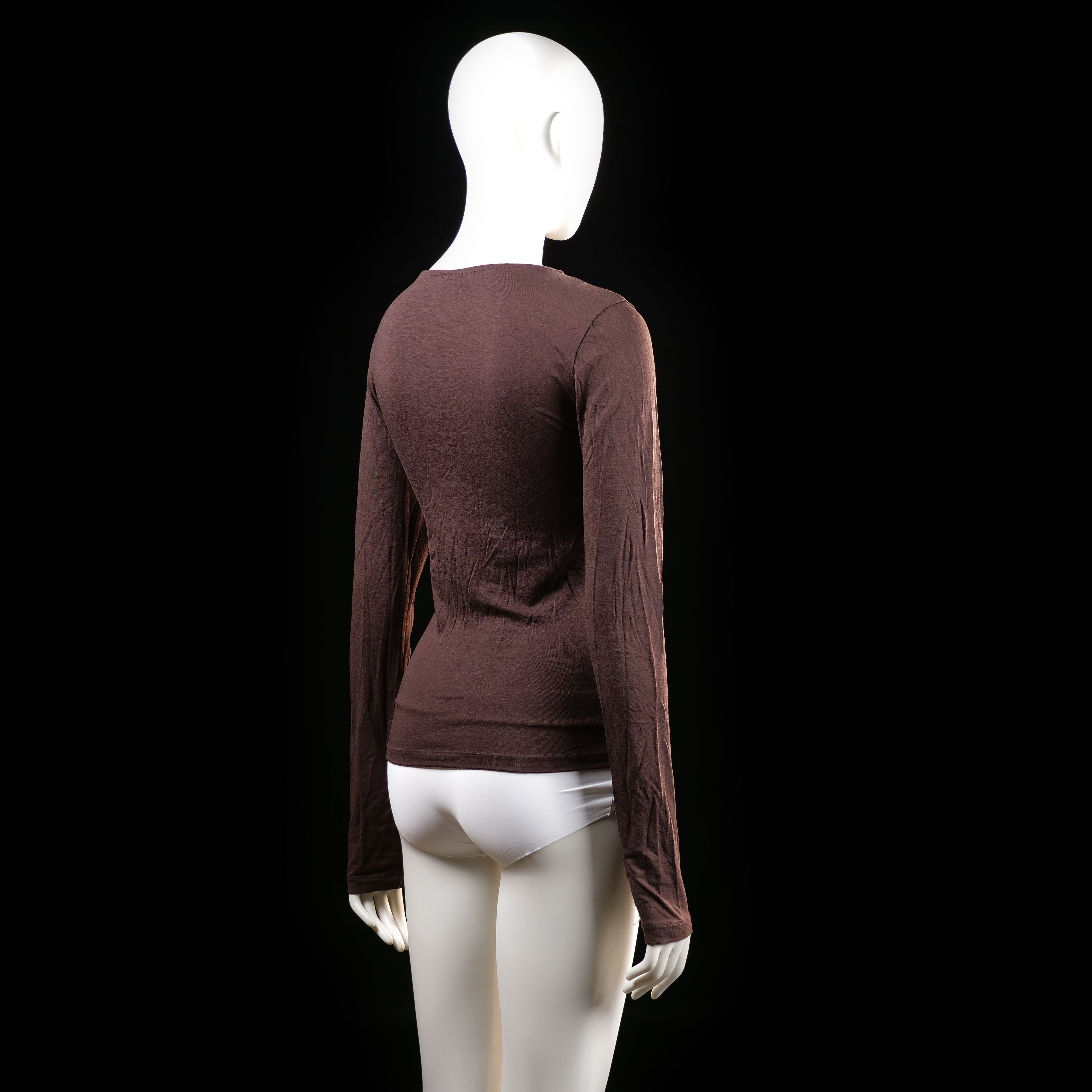 Gina Tricot - long-sleeve top - Brown - (Storlek: S)