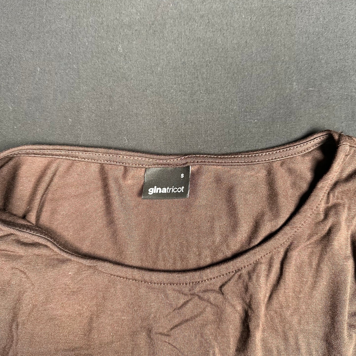 Gina Tricot - long-sleeve top - Brown - (Storlek: S)