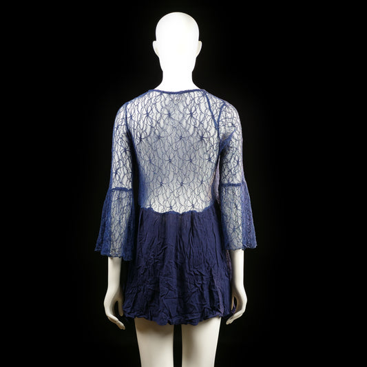 Kiss The Sky - tunic - Navy - (Storlek: S)