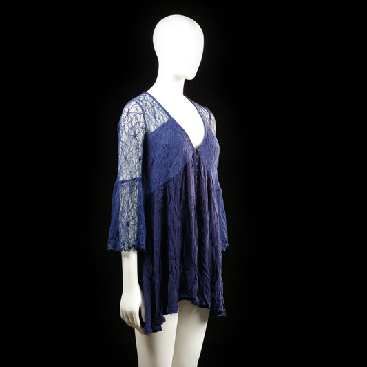 Kiss The Sky - tunic - Navy - (Storlek: S)