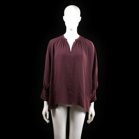 Wera - blouse - Burgundy - (Storlek: 40)