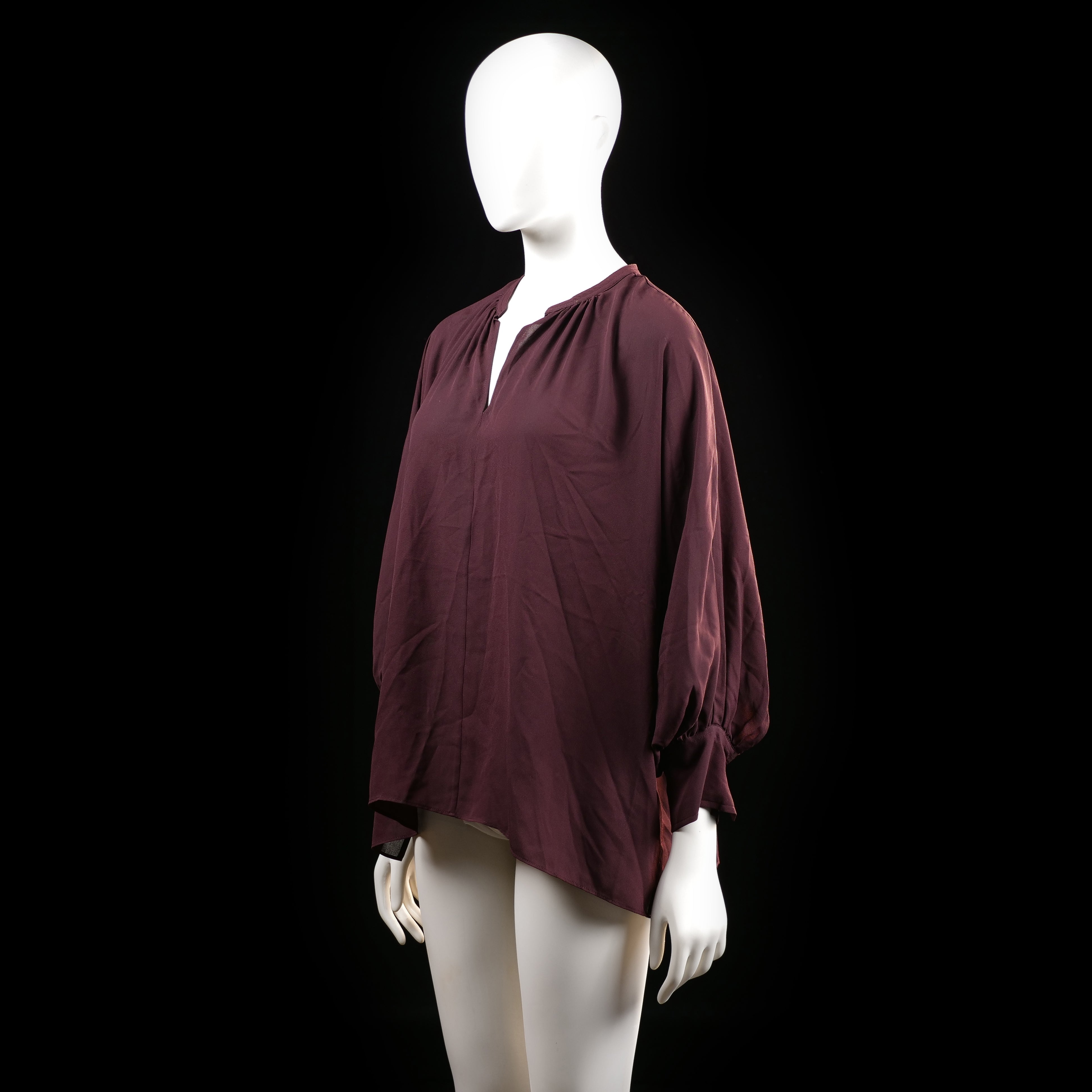 Wera - blouse - Burgundy - (Storlek: 40)