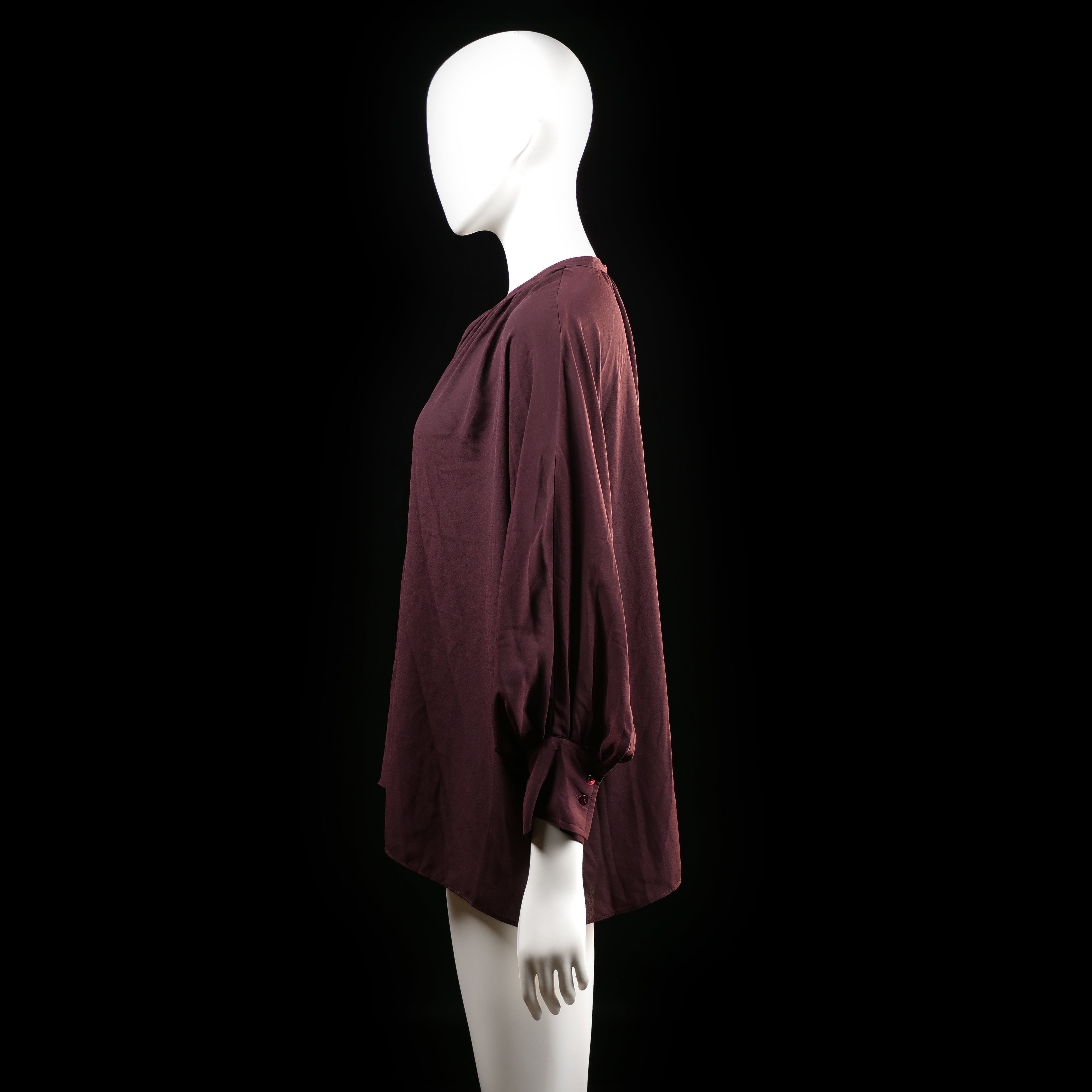 Wera - blouse - Burgundy - (Storlek: 40)