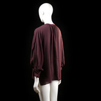 Wera - blouse - Burgundy - (Storlek: 40)