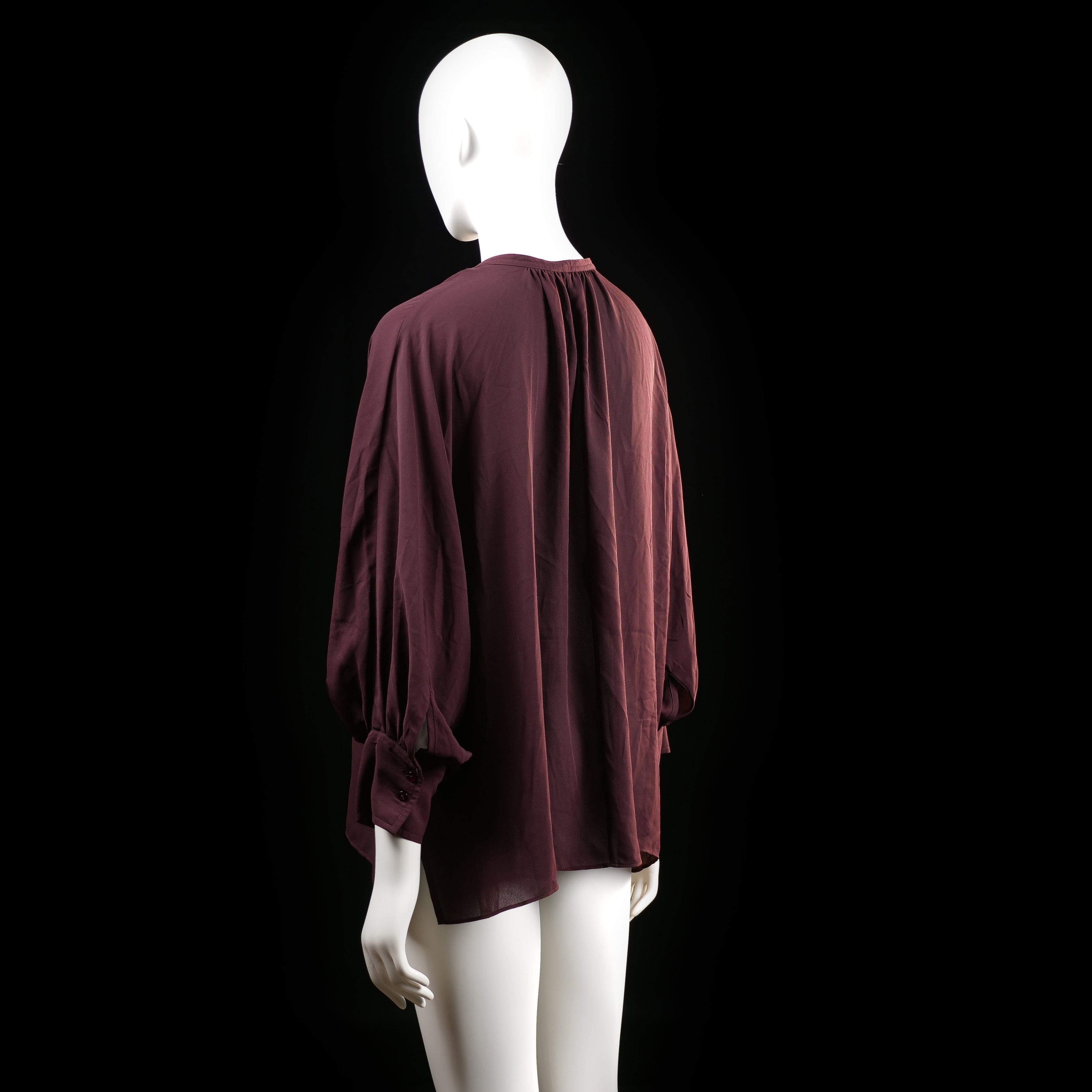 Wera - blouse - Burgundy - (Storlek: 40)