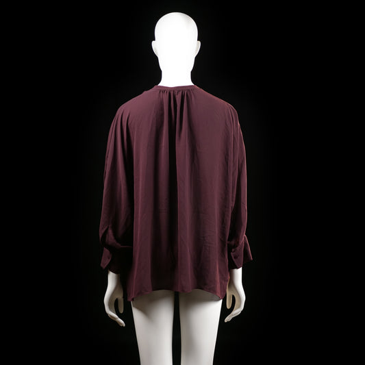 Wera - blouse - Burgundy - (Storlek: 40)