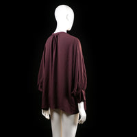 Wera - blouse - Burgundy - (Storlek: 40)