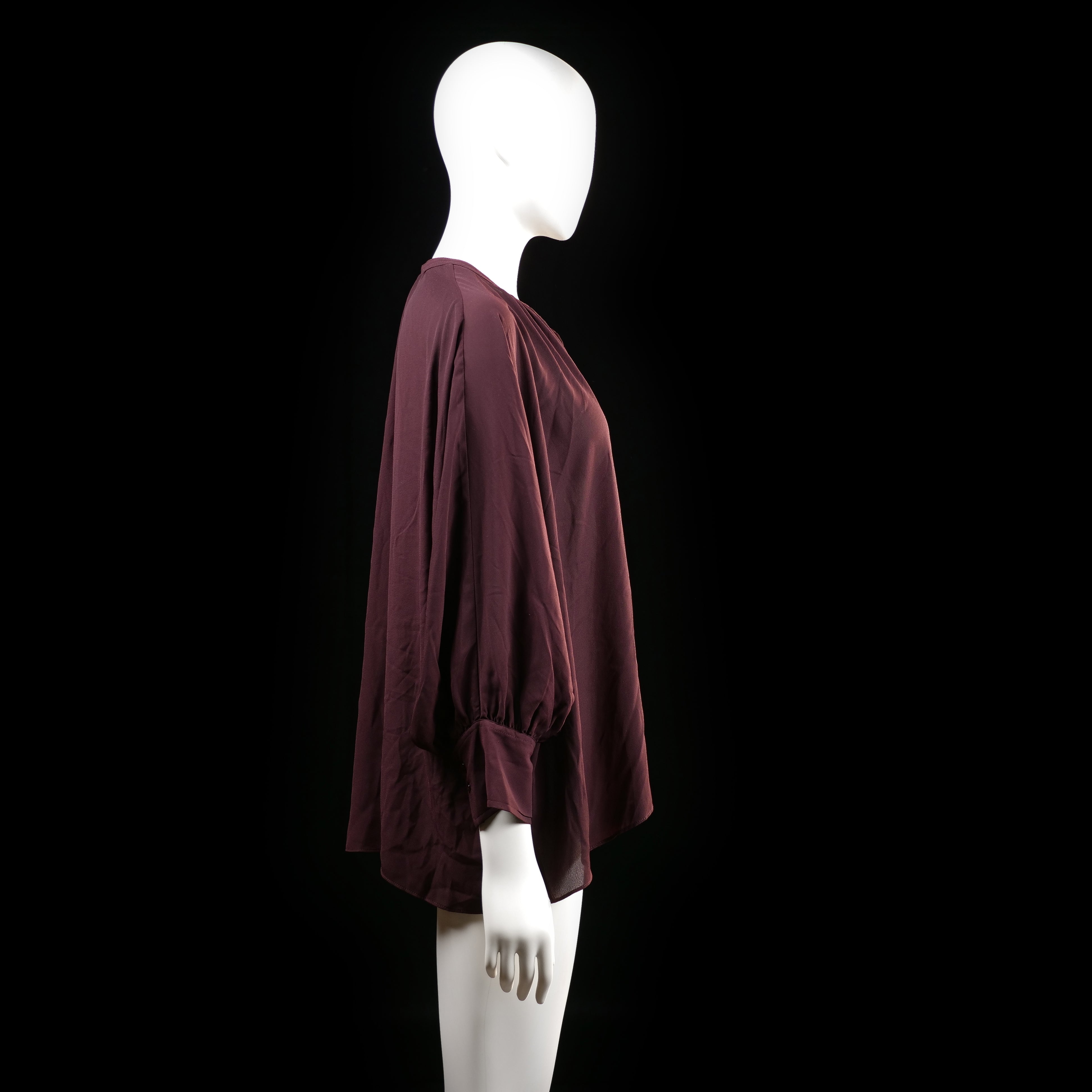 Wera - blouse - Burgundy - (Storlek: 40)
