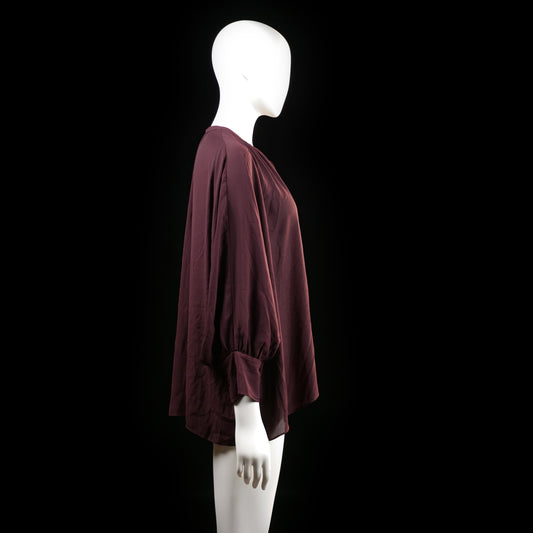 Wera - blouse - Burgundy - (Storlek: 40)