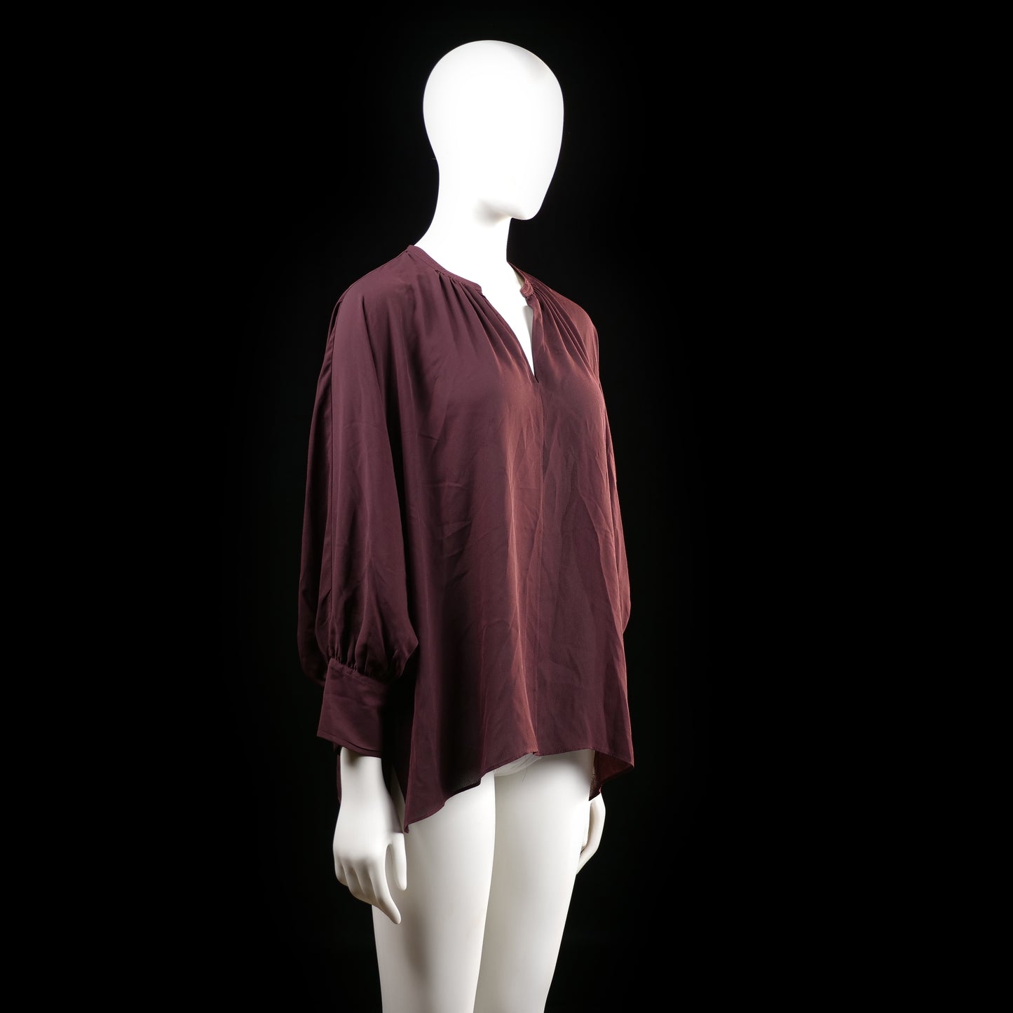 Wera - blouse - Burgundy - (Storlek: 40)