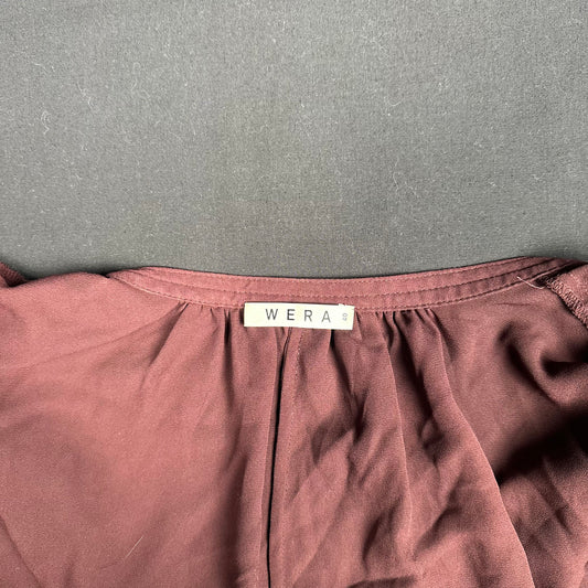 Wera - blouse - Burgundy - (Storlek: 40)